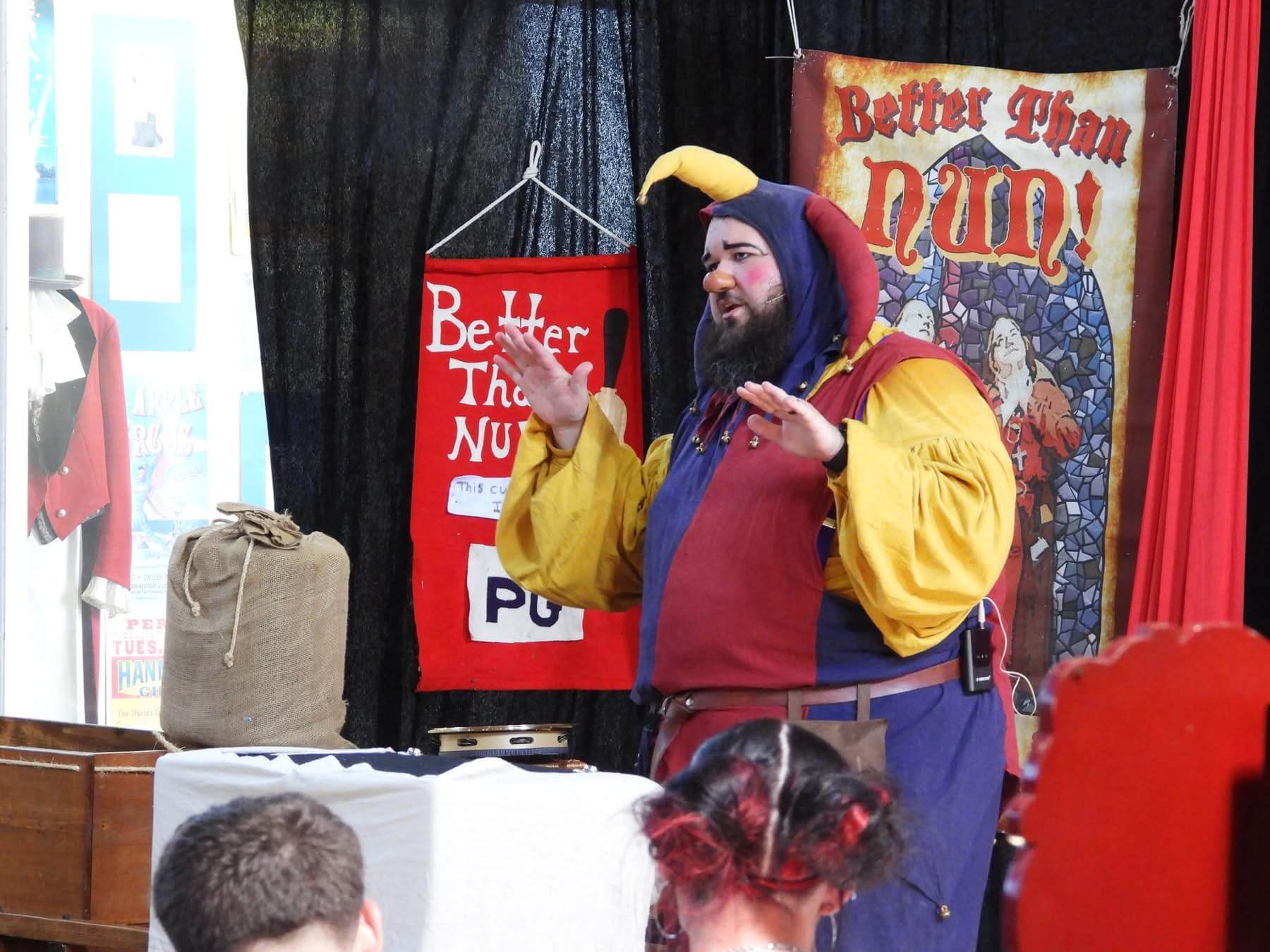 Quibbleflop performing for the crowd